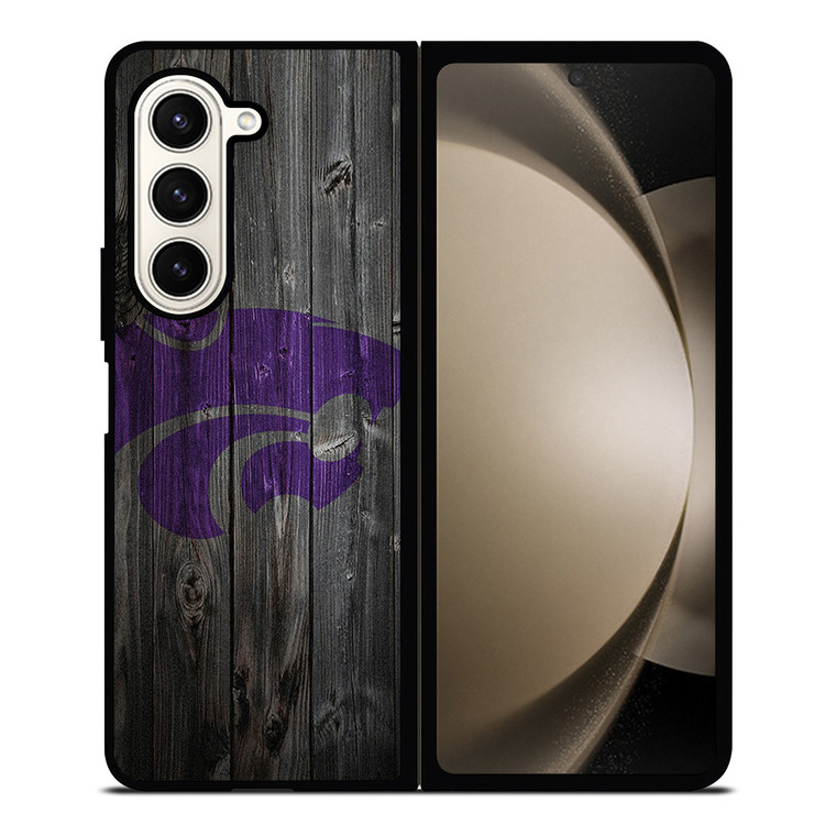 KANSAS CITY WILDCATS WOODEN LOGO Samsung Galaxy Z Fold 5 Case Cover KANSAS CITY WILDCATS WOODEN LOGO Samsung Galaxy Z Fold 5 Case Cover