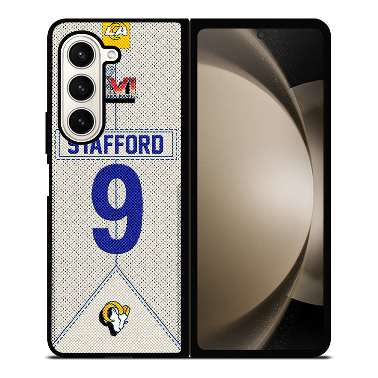 MATTHEW STAFFORD LOS ANGELES RAMS NFL SUPER BOWL LVI Samsung Galaxy Z Fold 5 Case Cover