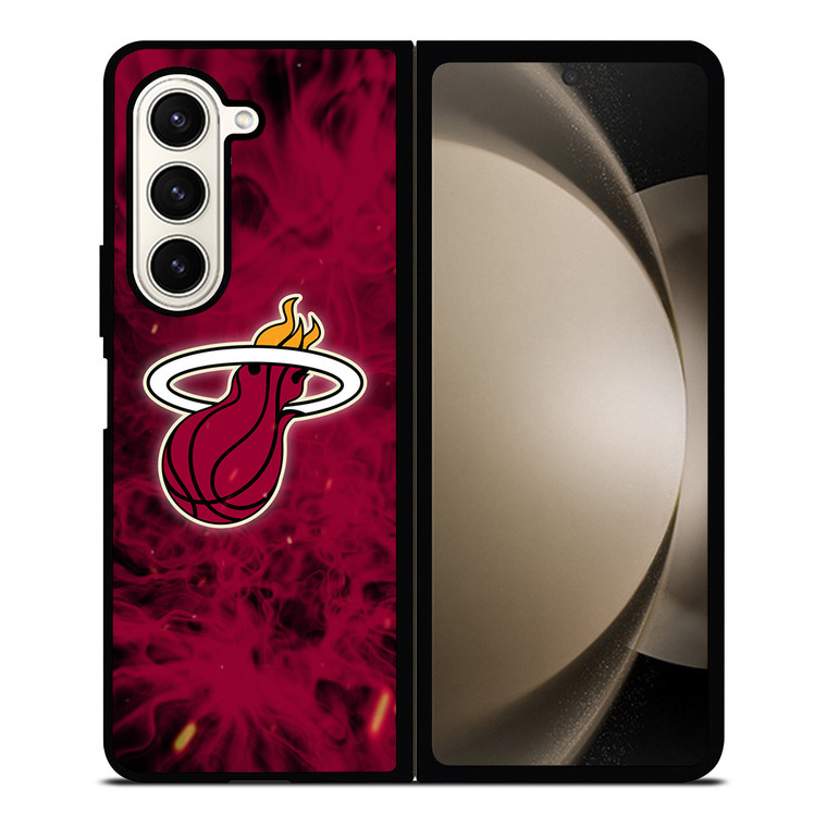 MIAMI HEAT BASKETBALL NBA FIRES Samsung Galaxy Z Fold 5 Case Cover