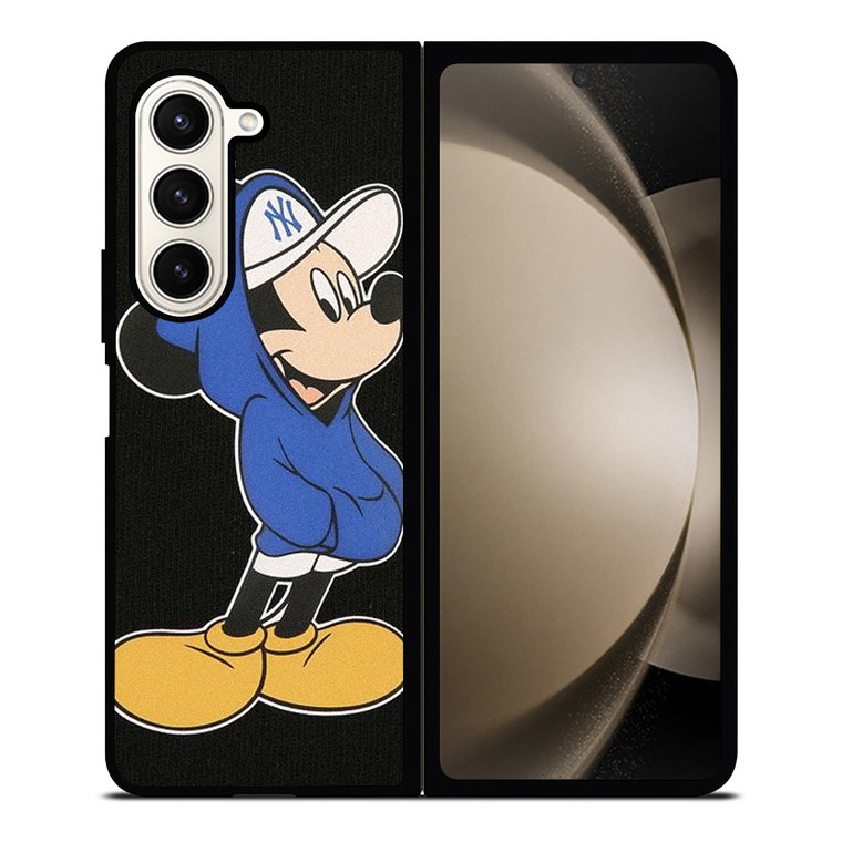 MICKEY MOUSE NEW YORK YANKEES CAP Samsung Galaxy Z Fold 5 Case Cover
