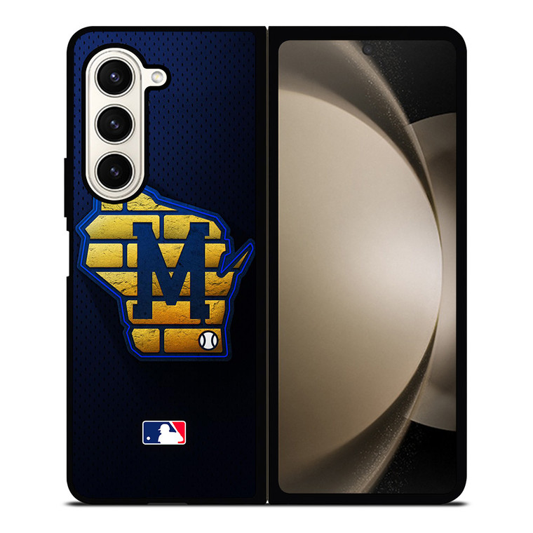 MILWAUKEE BREWERS MLB BASEBALL ICON Samsung Galaxy Z Fold 5 Case Cover