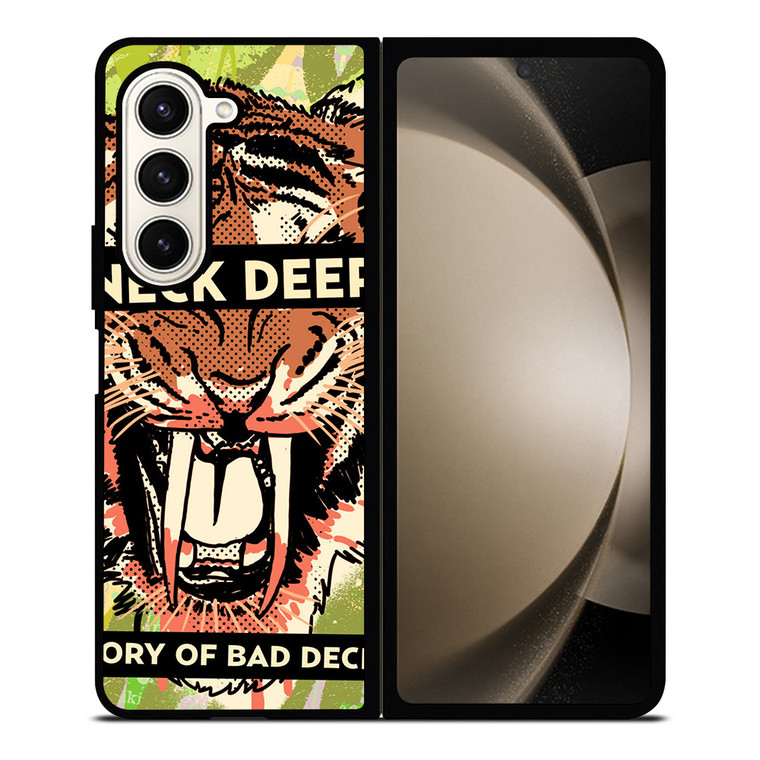 NECK DEEP A HISTORY OF A BAD DECISIONS Samsung Galaxy Z Fold 5 Case Cover