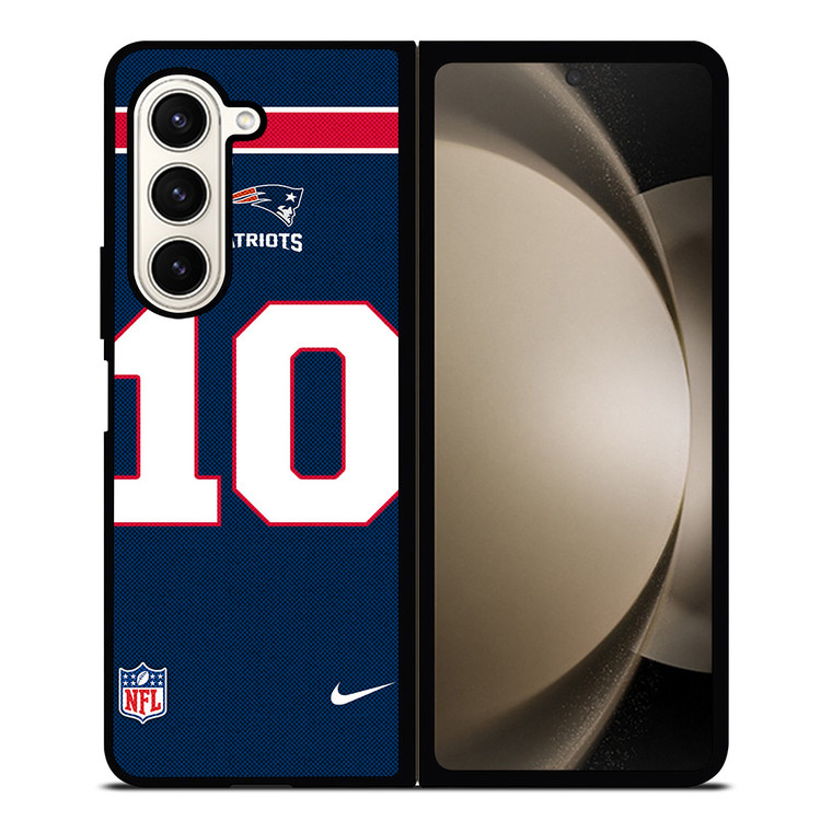 NEW ENGLAND PATROTS MAC JONES 10 NFL NIKE Samsung Galaxy Z Fold 5 Case Cover