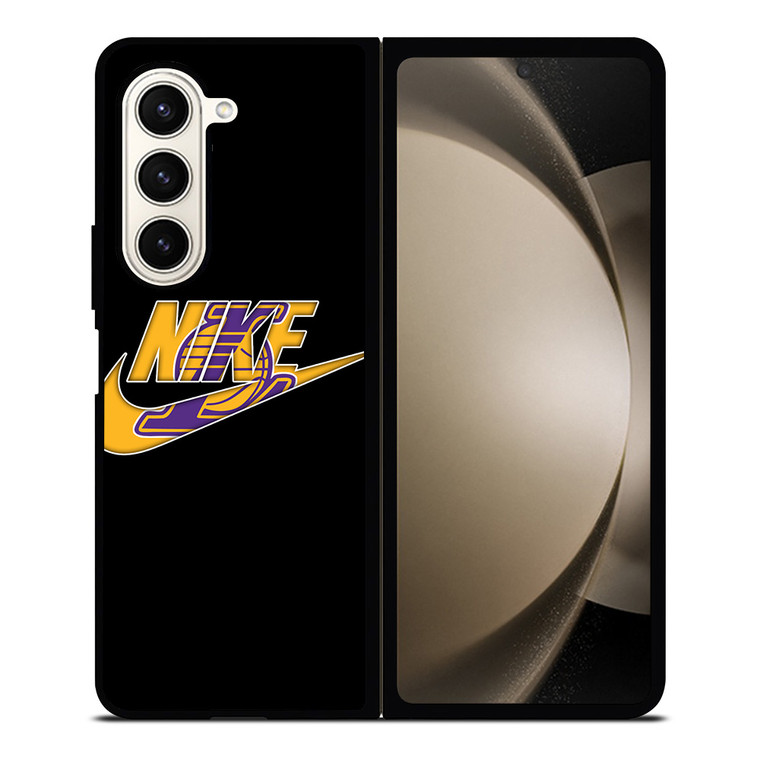 NIKE LOS ANGELES LAKERS SWOOSH Samsung Galaxy Z Fold 5 Case Cover
