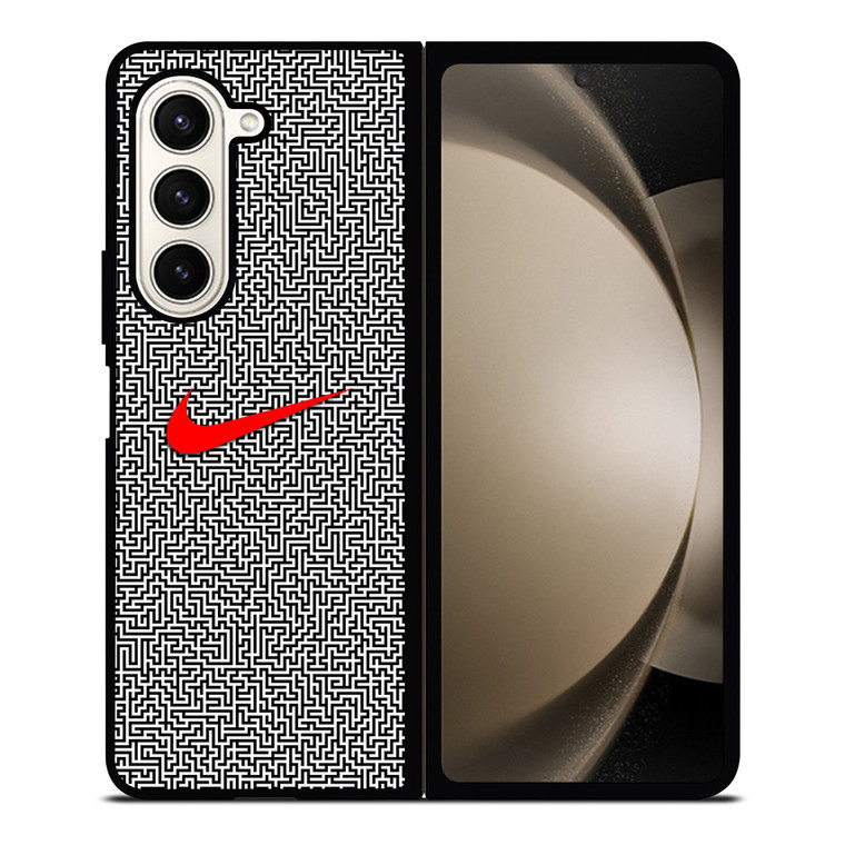 NIKE MAZE PATTERN Samsung Galaxy Z Fold 5 Case Cover
