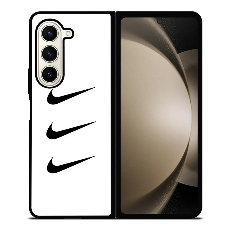NIKE TRIPPLE SWOOSH WHITE Samsung Galaxy Z Fold 5 Case Cover