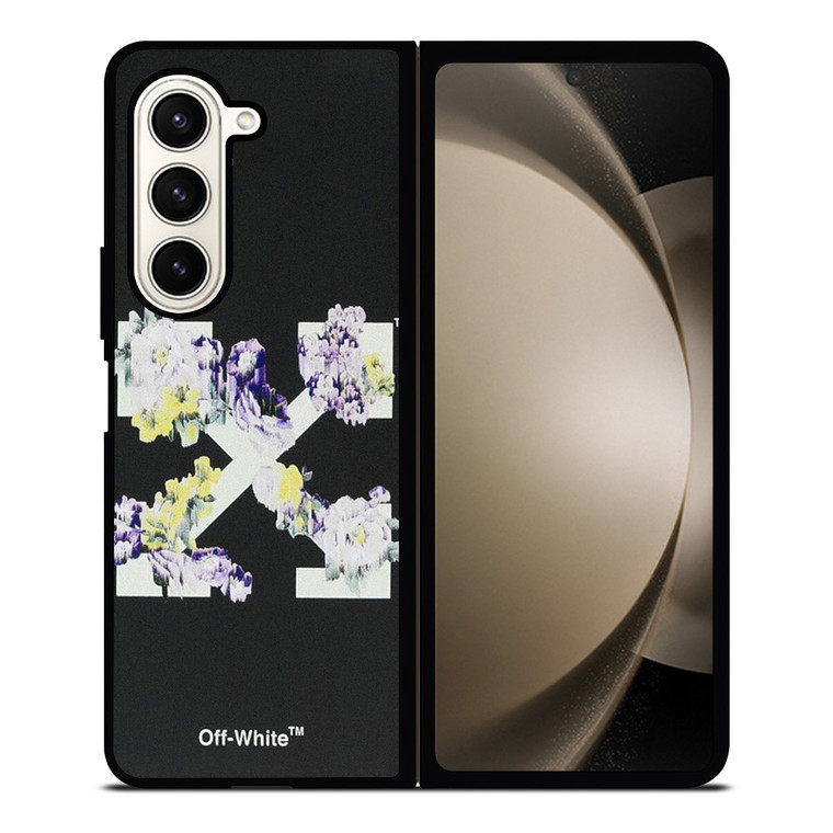OFF WHITE FLORAL LOGO Samsung Galaxy Z Fold 5 Case Cover