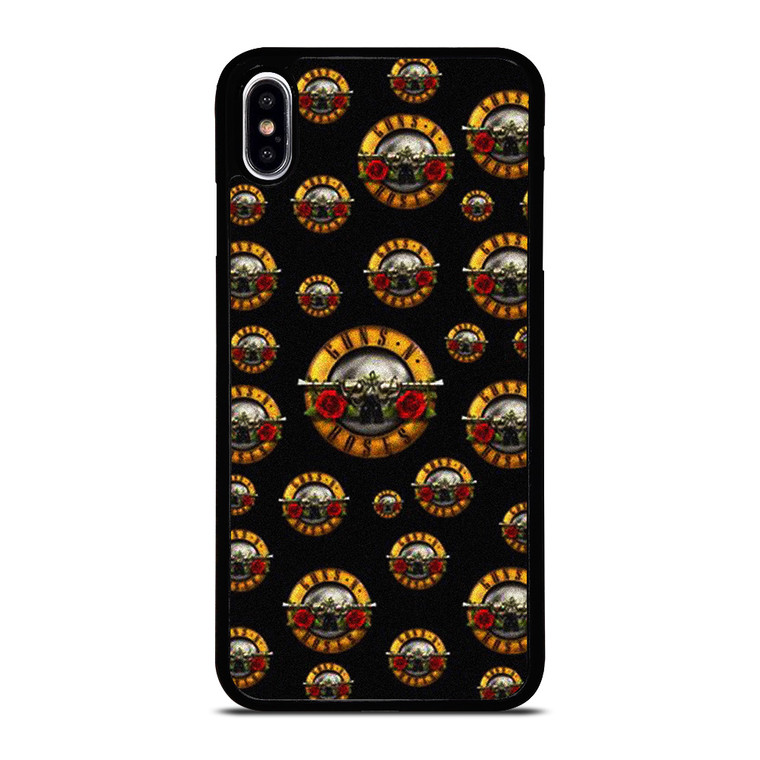GUNS N ROSES ROCK BAND PATTERN iPhone XS Max Case Cover
