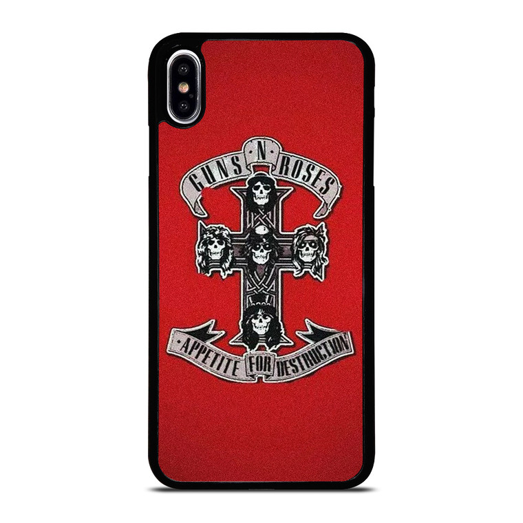 GUNS N ROSES ROCK BAND RED iPhone XS Max Case Cover