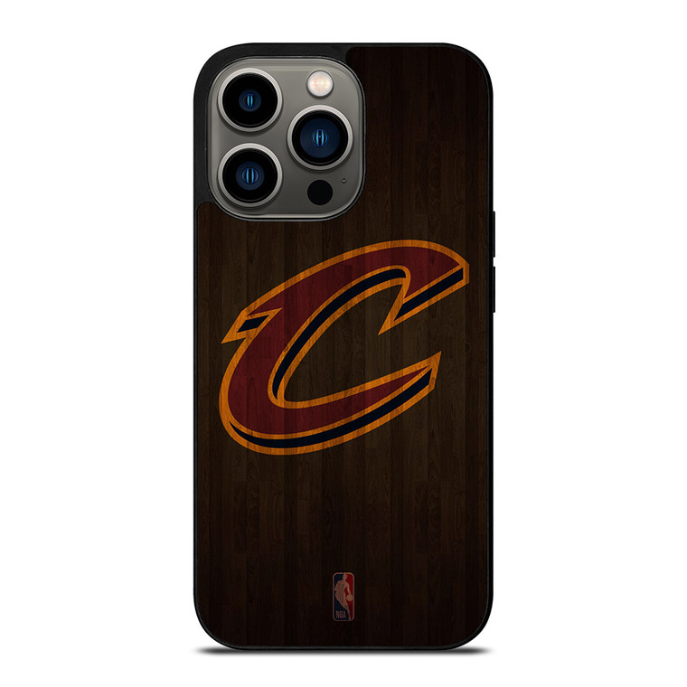 CLEVELAND CAVALIERS BASKETBALL COURT NBA iPhone 13 Pro Case Cover