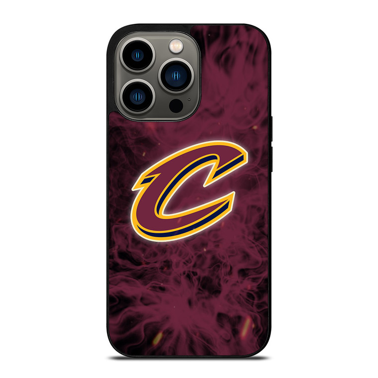 CLEVELAND CAVALIERS BASKETBALL NBA FIRE iPhone 13 Pro Case Cover