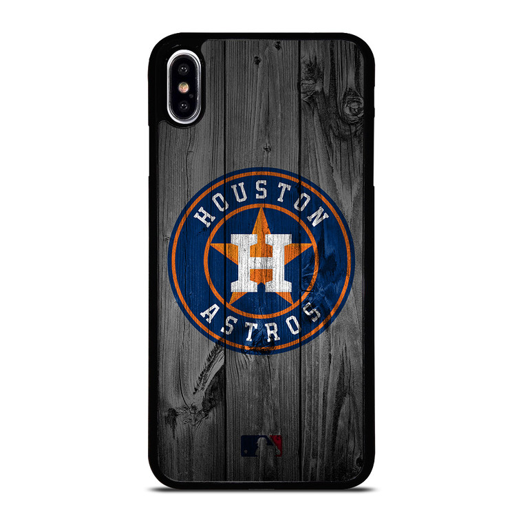 HOUSTON ASTROS BASEBALL MLB WOOD LOGO iPhone XS Max Case Cover