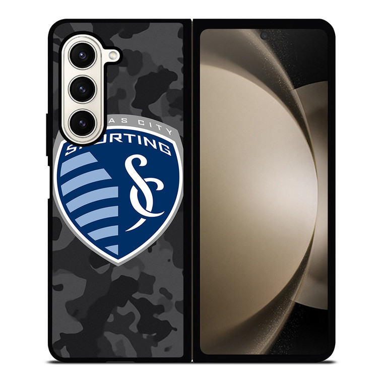 SPORTING KANSAS CITY MLS BLACK CAMO Samsung Galaxy Z Fold 5 Case Cover