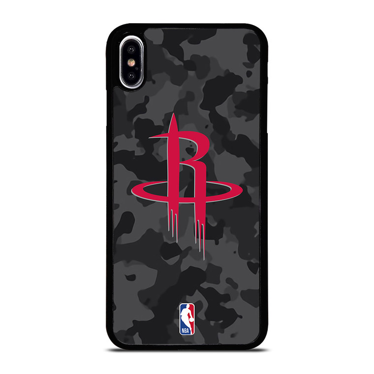 HOUSTON ROCKETS BLACK CAMO iPhone XS Max Case Cover