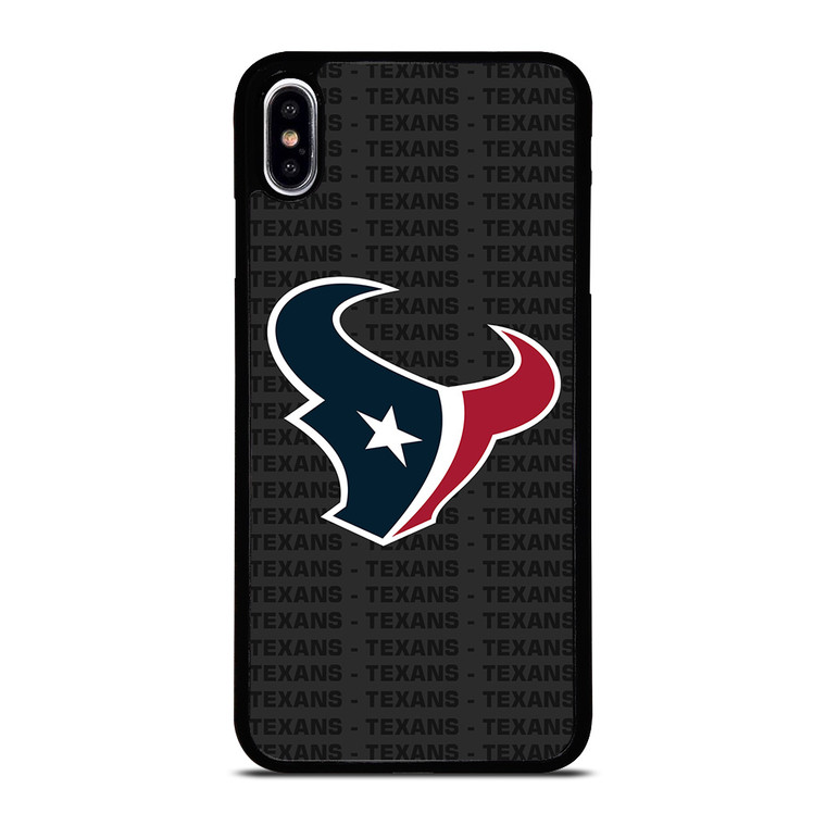 HOUSTON TEXANS FOOTBALL TEXT iPhone XS Max Case Cover
