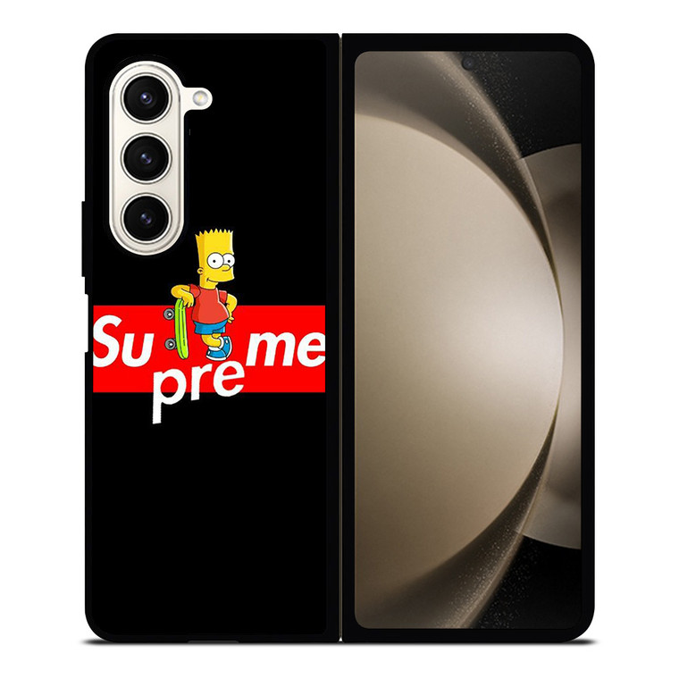 SUPREME BART SIMPSONS SKATEABOARD Samsung Galaxy Z Fold 5 Case Cover