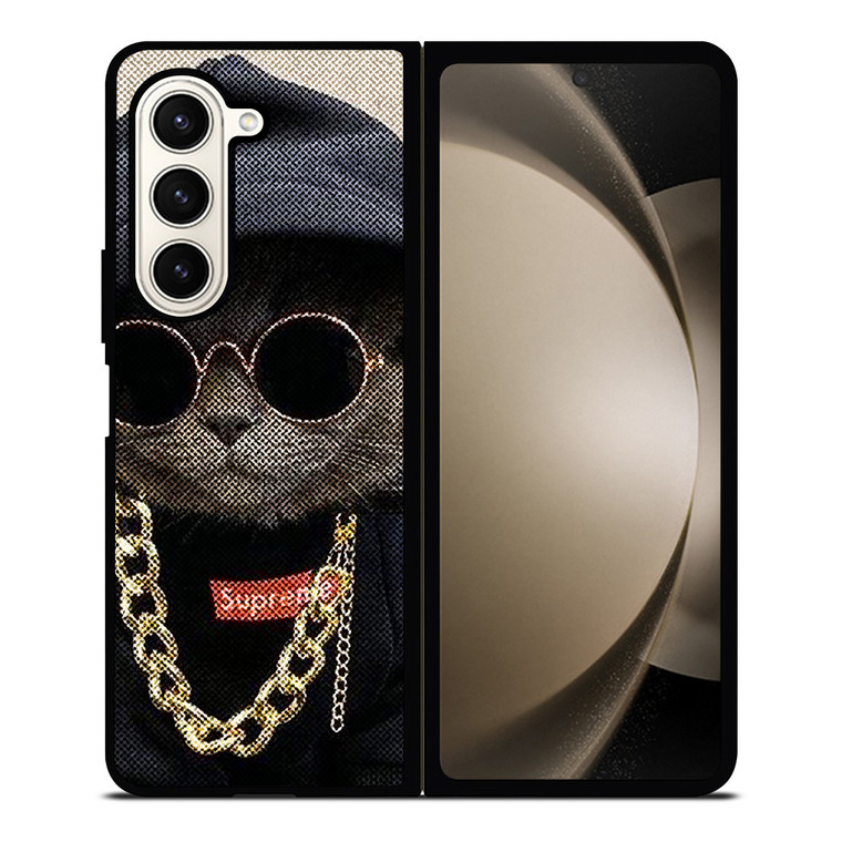 SUPREME SWAG CAT Samsung Galaxy Z Fold 5 Case Cover