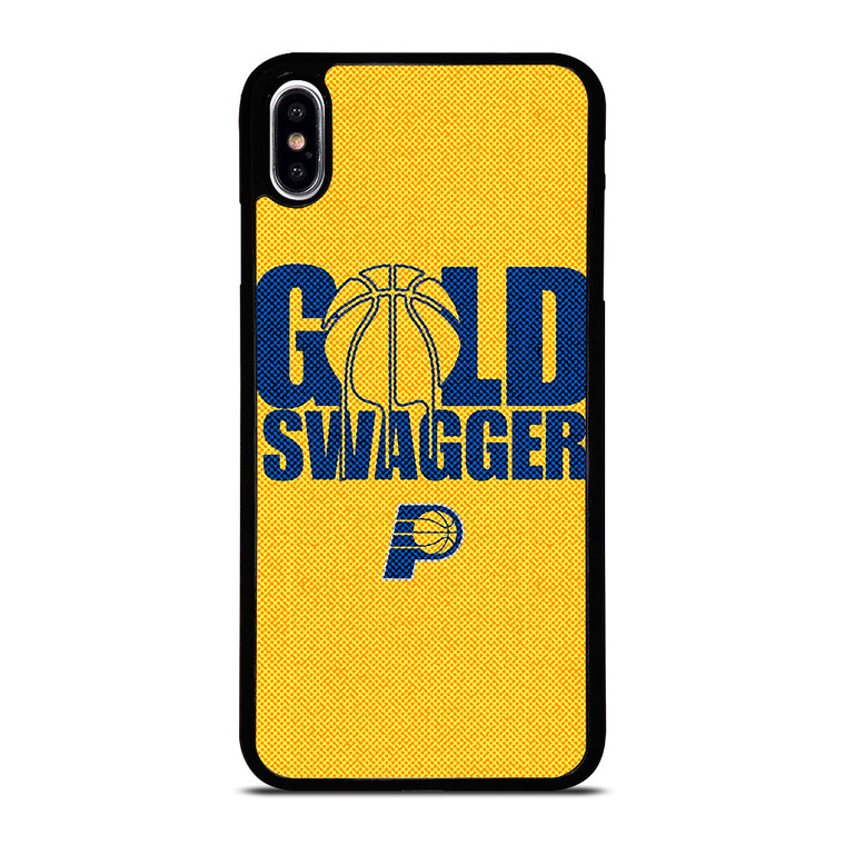 INDIANA PACERS NBA BASKETBALL GOLD SWAGGER iPhone XS Max Case Cover