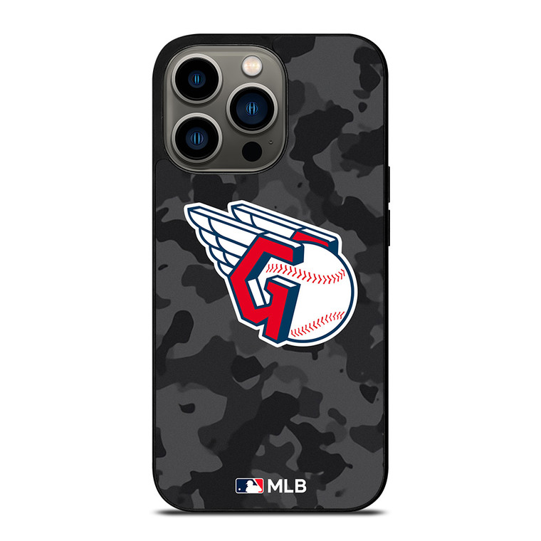 CLEVELAND GUARDIANS BASEBALL BLACK CAMO iPhone 13 Pro Case Cover