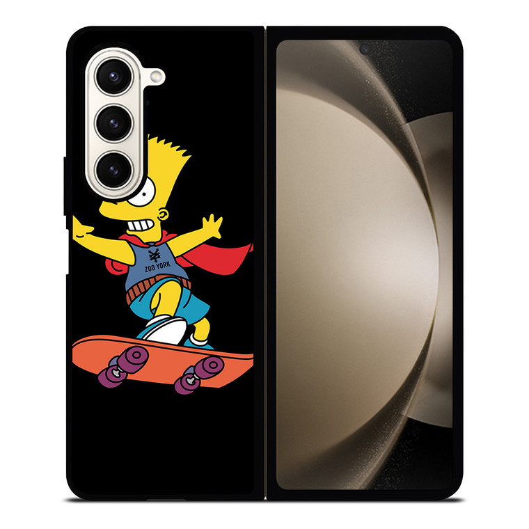 THE SIMPSONS ZOO YORK SKATEBOARD Samsung Galaxy Z Fold 5 Case Cover