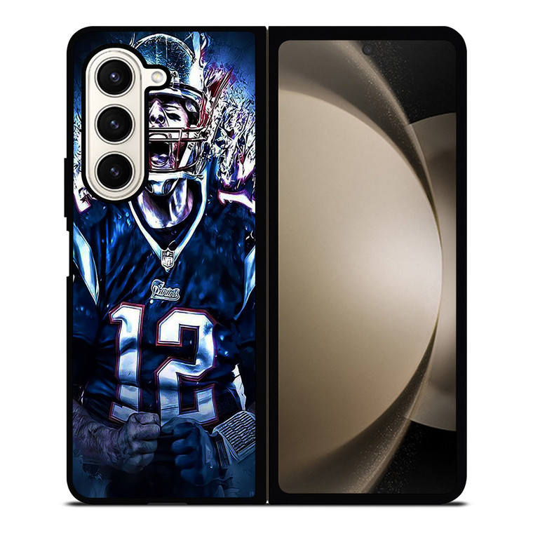 TOM BRADY NEW ENGLAND PATRIOTS NFL Samsung Galaxy Z Fold 5 Case Cover TOM BRADY NEW ENGLAND PATRIOTS NFL Samsung Galaxy Z Fold 5 Case Cover