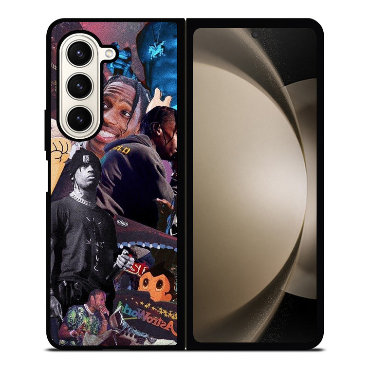 TRAVIS SCOTT ASTROWORLD COLLAGE Samsung Galaxy Z Fold 5 Case Cover TRAVIS SCOTT ASTROWORLD COLLAGE Samsung Galaxy Z Fold 5 Case Cover