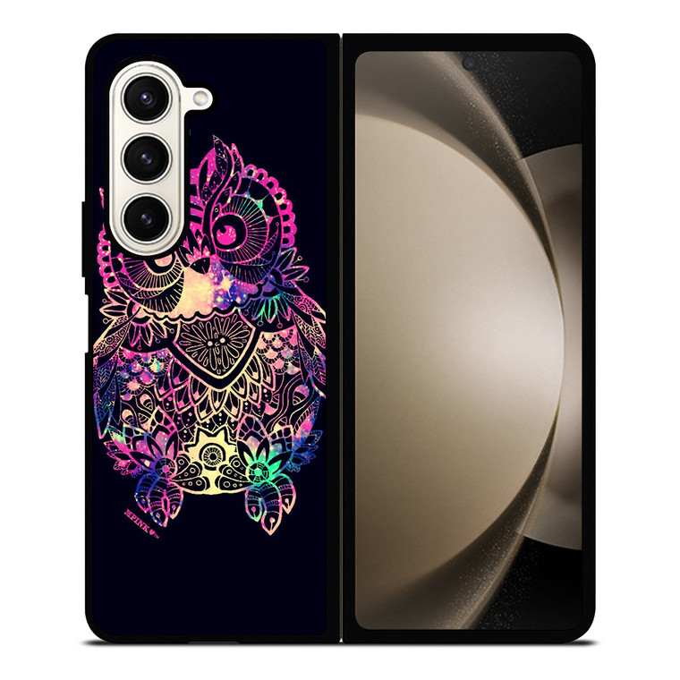 TRIBAL OWL ART Samsung Galaxy Z Fold 5 Case Cover