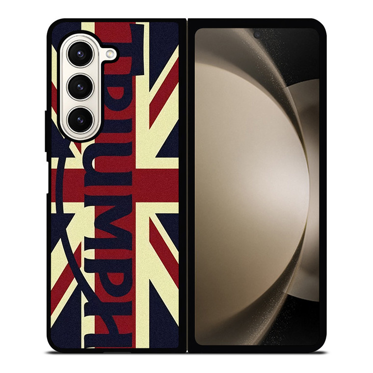TRIUMPH MOTORCYCLES UNION JACK 2 Samsung Galaxy Z Fold 5 Case Cover TRIUMPH MOTORCYCLES UNION JACK 2 Samsung Galaxy Z Fold 5 Case Cover