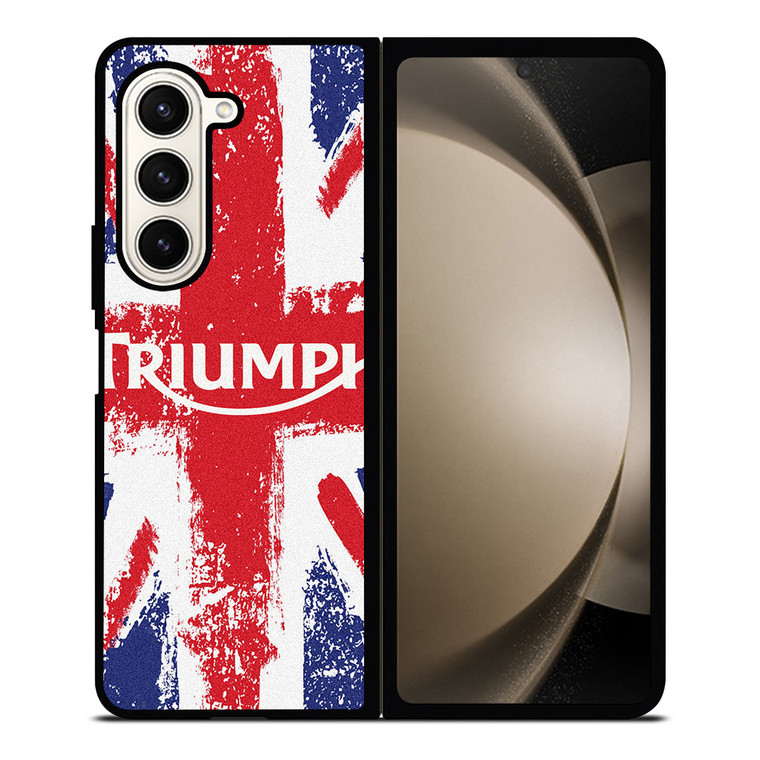 TRIUMPH MOTORCYCLES UNION JACK Samsung Galaxy Z Fold 5 Case Cover