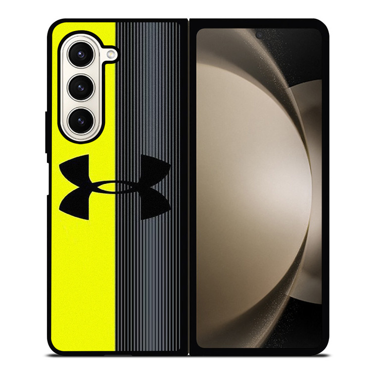 UNDER ARMOUR YELLOW STRIPE Samsung Galaxy Z Fold 5 Case Cover