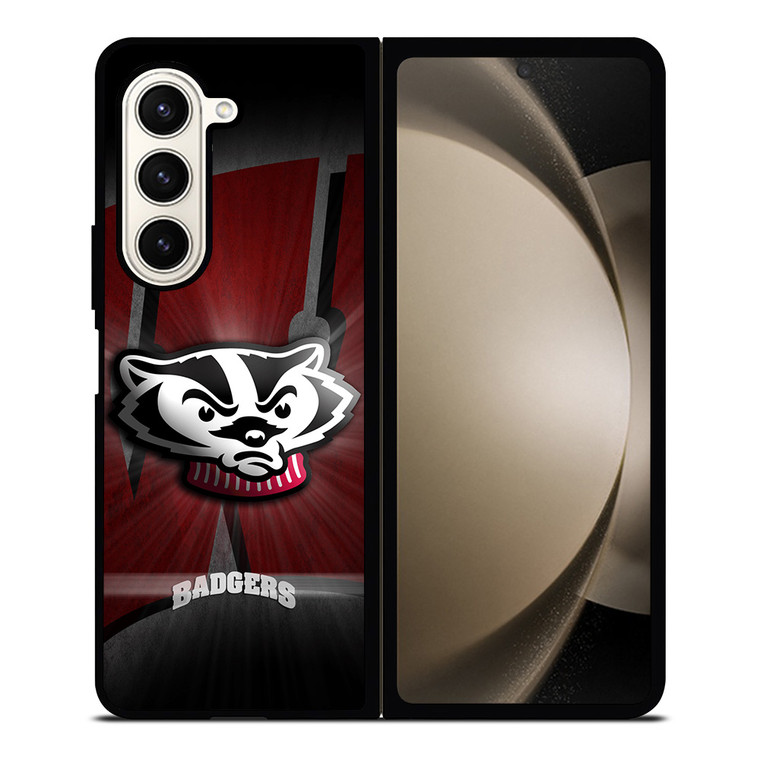 WISCONSIN BADGERS FOOTBALL LOGO Samsung Galaxy Z Fold 5 Case Cover
