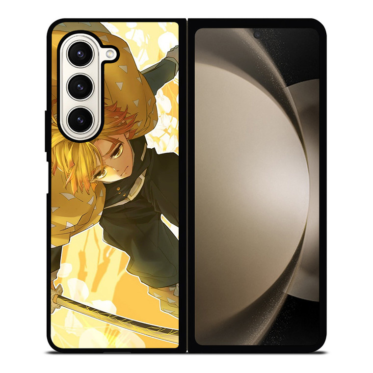 ZENITSU AGATSUMA DEMON SLAYER ANIME 2 Samsung Galaxy Z Fold 5 Case Cover