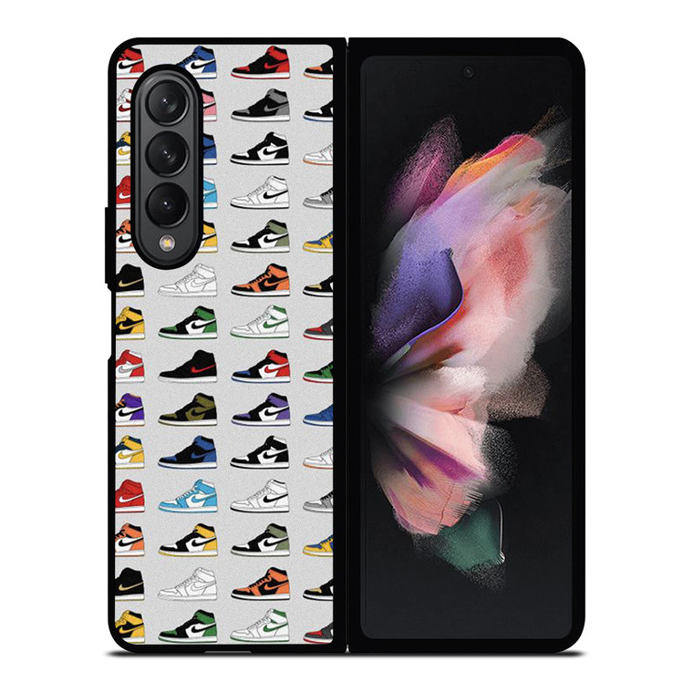 AIR JORDAN SHOES COLLAGE Samsung Galaxy Z Fold 3 Case Cover