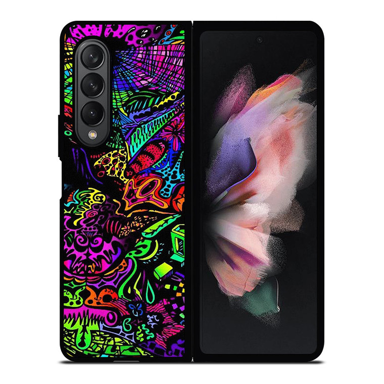 ALICE IN WONDERLAND TRIPPY PSYCHEDELIC Samsung Galaxy Z Fold 3 Case Cover