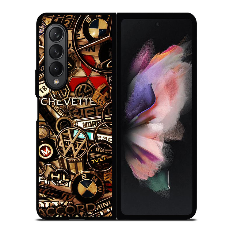 ALL CARS METAL LOGO Samsung Galaxy Z Fold 3 Case Cover