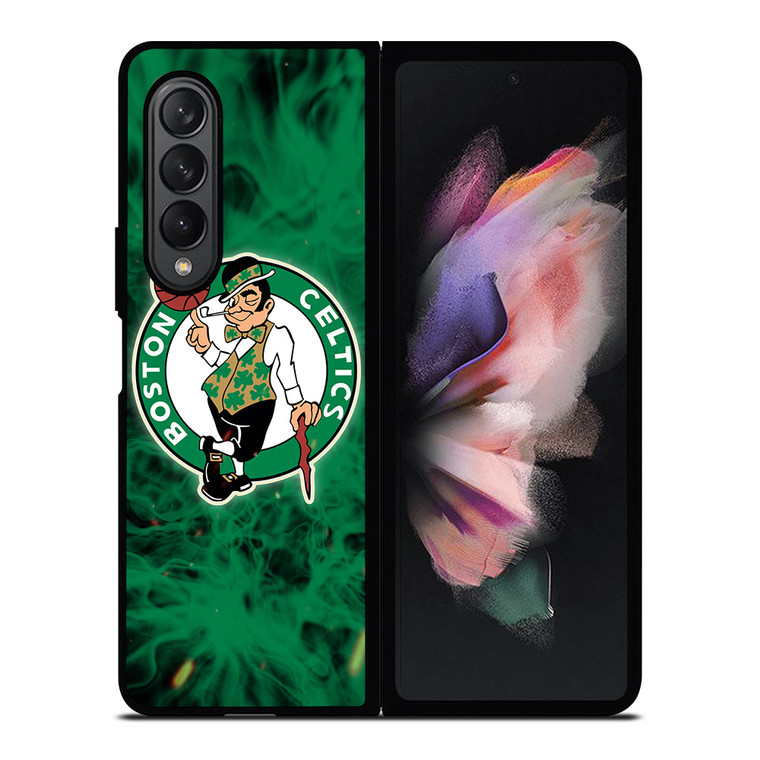 BOSTON CELTICS BASKETBALL NBA FIRE Samsung Galaxy Z Fold 3 Case Cover