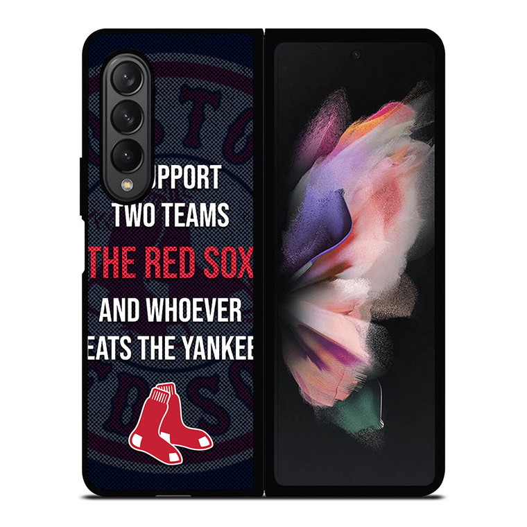 BOSTON RED SOX MLB BASEBALL BANTER FANS 2 Samsung Galaxy Z Fold 3 Case Cover