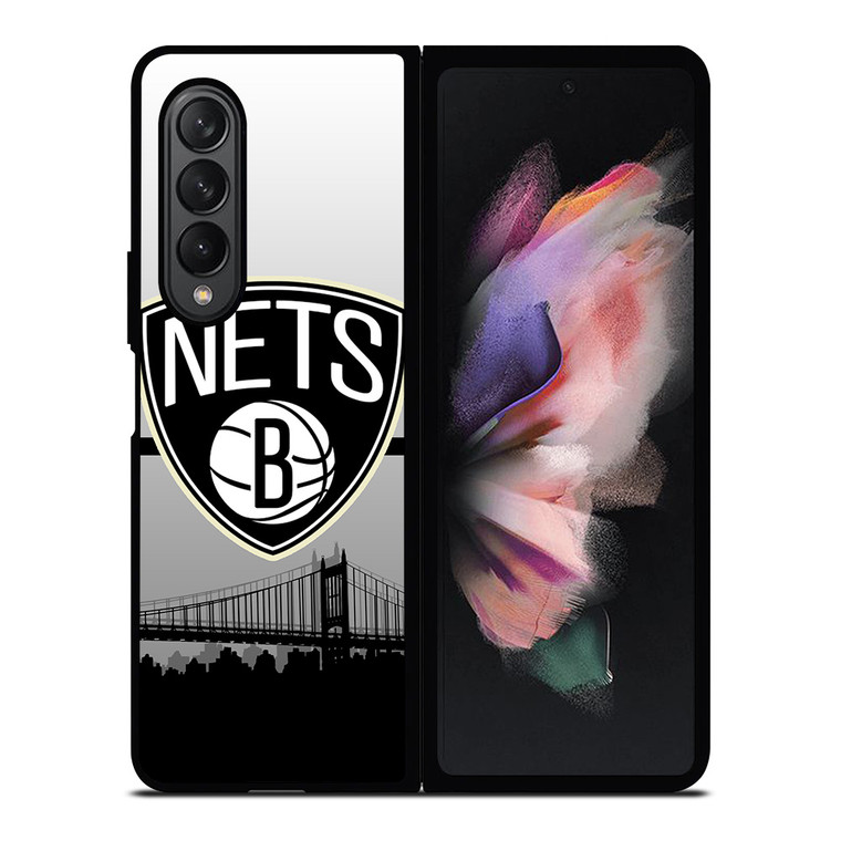 BROOKLYN NETS NBA SKYLINE Samsung Galaxy Z Fold 3 Case Cover