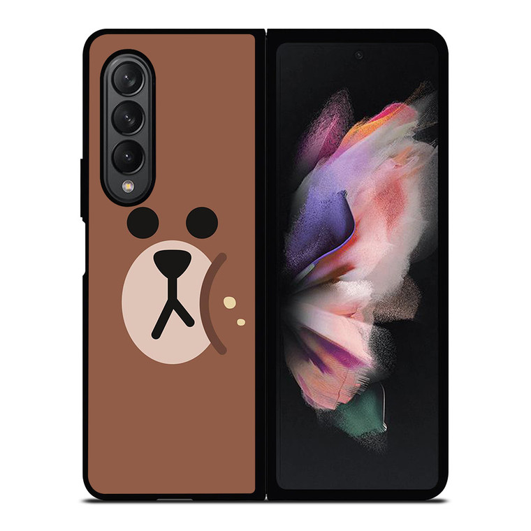 BROWN LINE FRIENDS Samsung Galaxy Z Fold 3 Case Cover