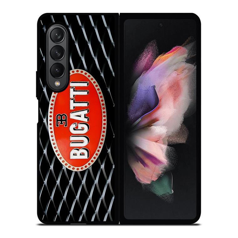 BUGATTI CARS METAL EMBLEM Samsung Galaxy Z Fold 3 Case Cover
