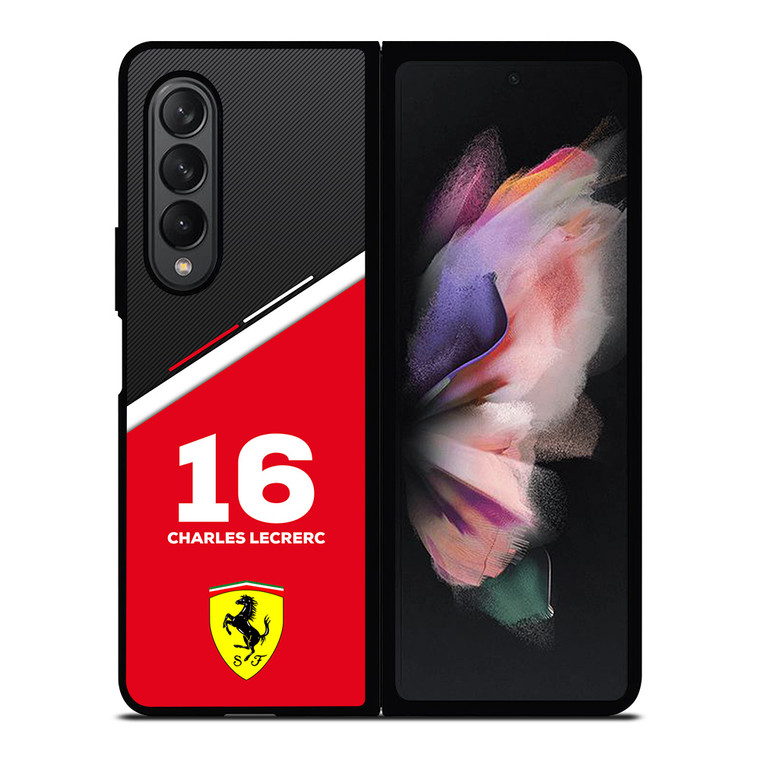 CHARLES LECLERC FERRARI FORMULA ONE F1 RACING 2 Samsung Galaxy Z Fold 3 Case Cover
