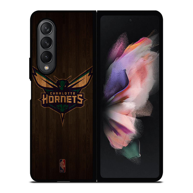 CHARLOTTE HORNETS BASKETBALL COURT NBA Samsung Galaxy Z Fold 3 Case Cover