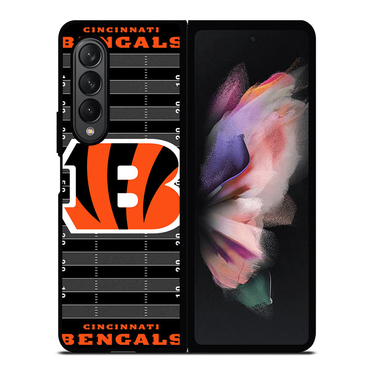 CINCINNATI BENGALS FOOTBALL FIELD Samsung Galaxy Z Fold 3 Case Cover