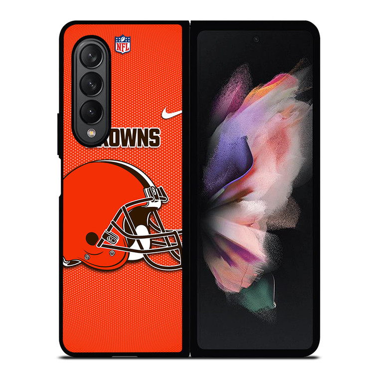 CLEVELAND BROWNS NFL FOOTBALL NIKE Samsung Galaxy Z Fold 3 Case Cover