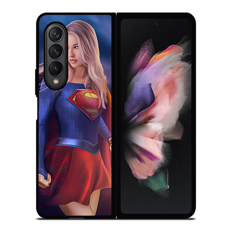 DC SUPERGIRL CARTOON Samsung Galaxy Z Fold 3 Case Cover