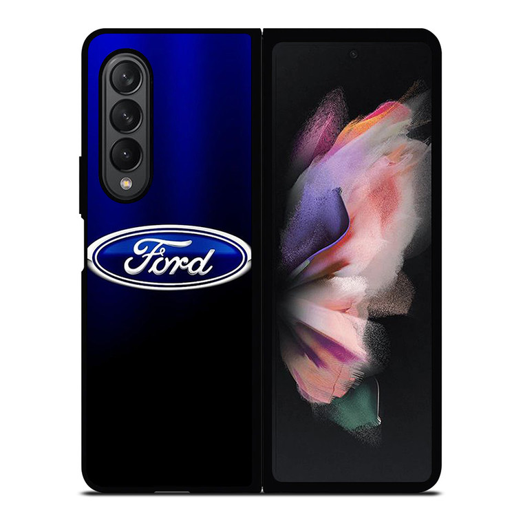 FORD CAR BLUE LOGO Samsung Galaxy Z Fold 3 Case Cover