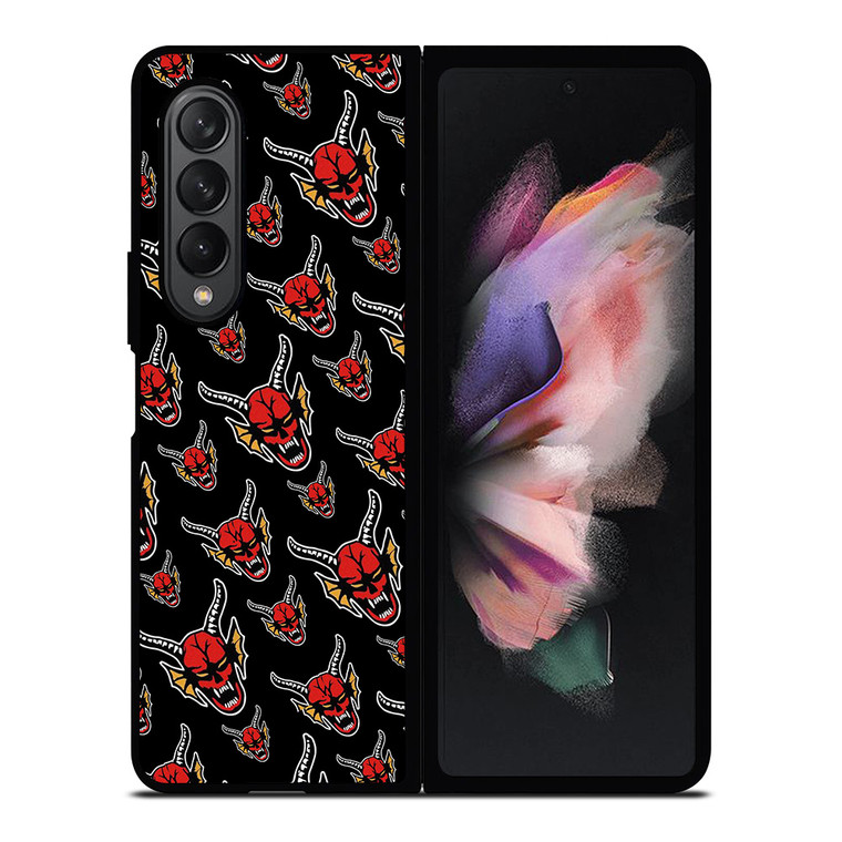 HELLFIRE CLUB STRANGER THINGS PATTERN 2 Samsung Galaxy Z Fold 3 Case Cover