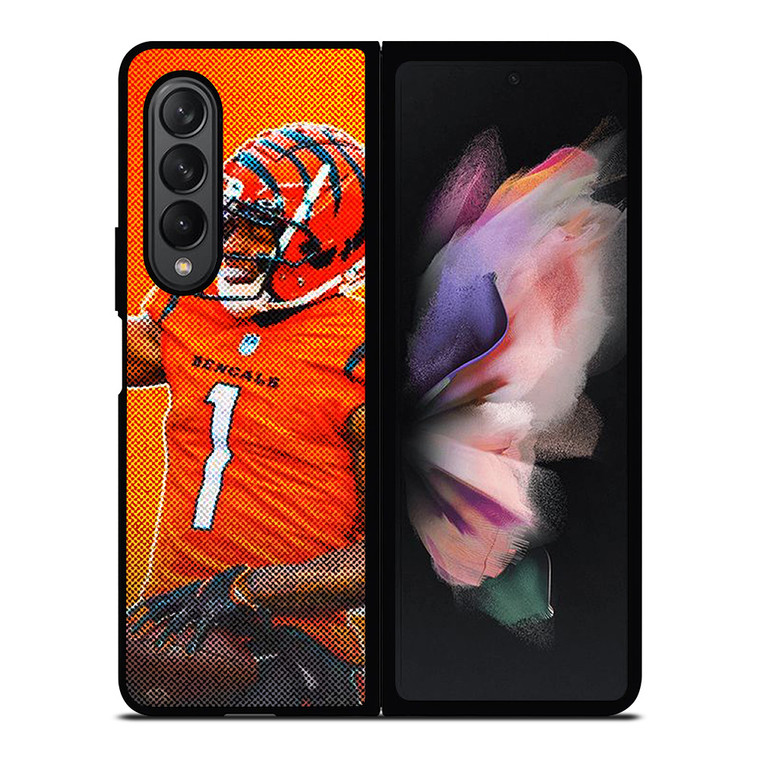 JAMARR CHASE CINCINNATI BENGALS NFL FOOTBALL 2 Samsung Galaxy Z Fold 3 Case Cover