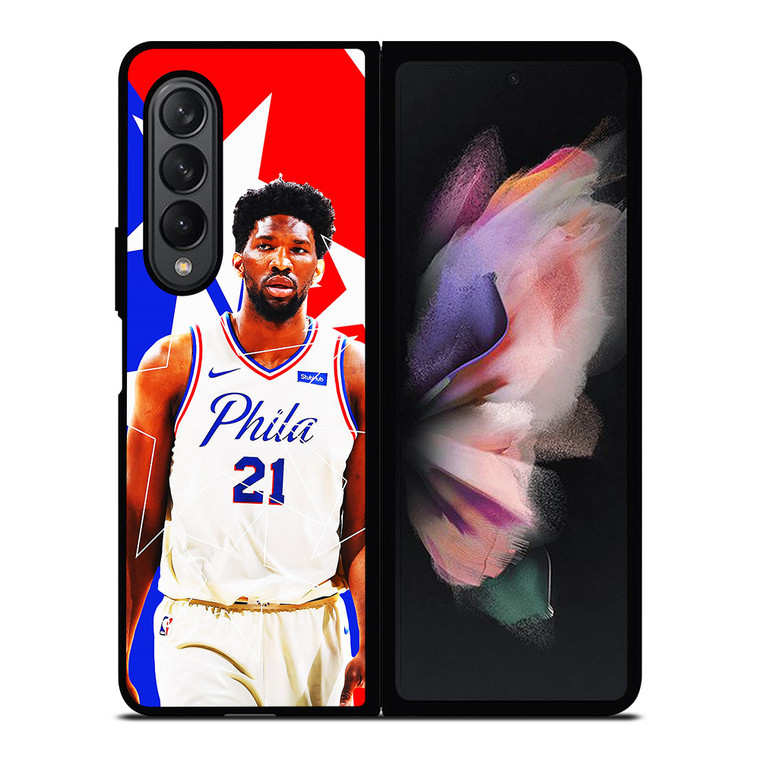 JOEL EMBIID PHILADELPHIA SIXERS 2 Samsung Galaxy Z Fold 3 Case Cover