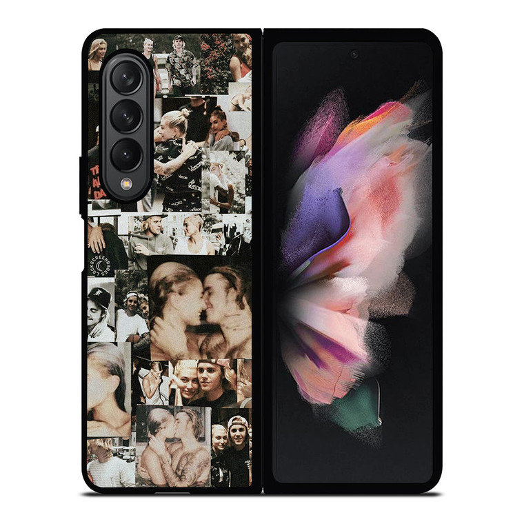 JUSTIN AND HAILEY BIEBER COLLAGE 2 Samsung Galaxy Z Fold 3 Case Cover